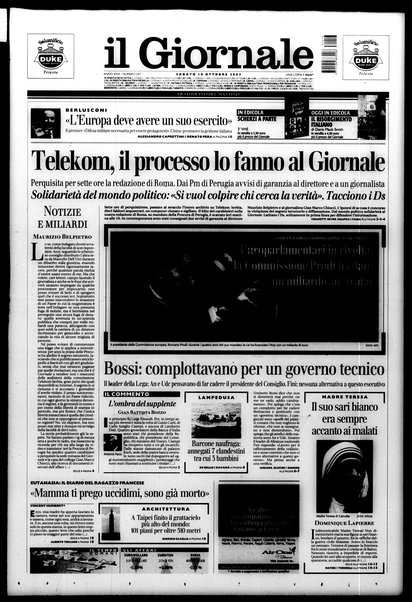 Il giornale : quotidiano del mattino